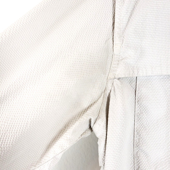 Orvis Searsucker Off White SIZE M Off White Long Sleee Button Down Shirt - Picture 7 of 12